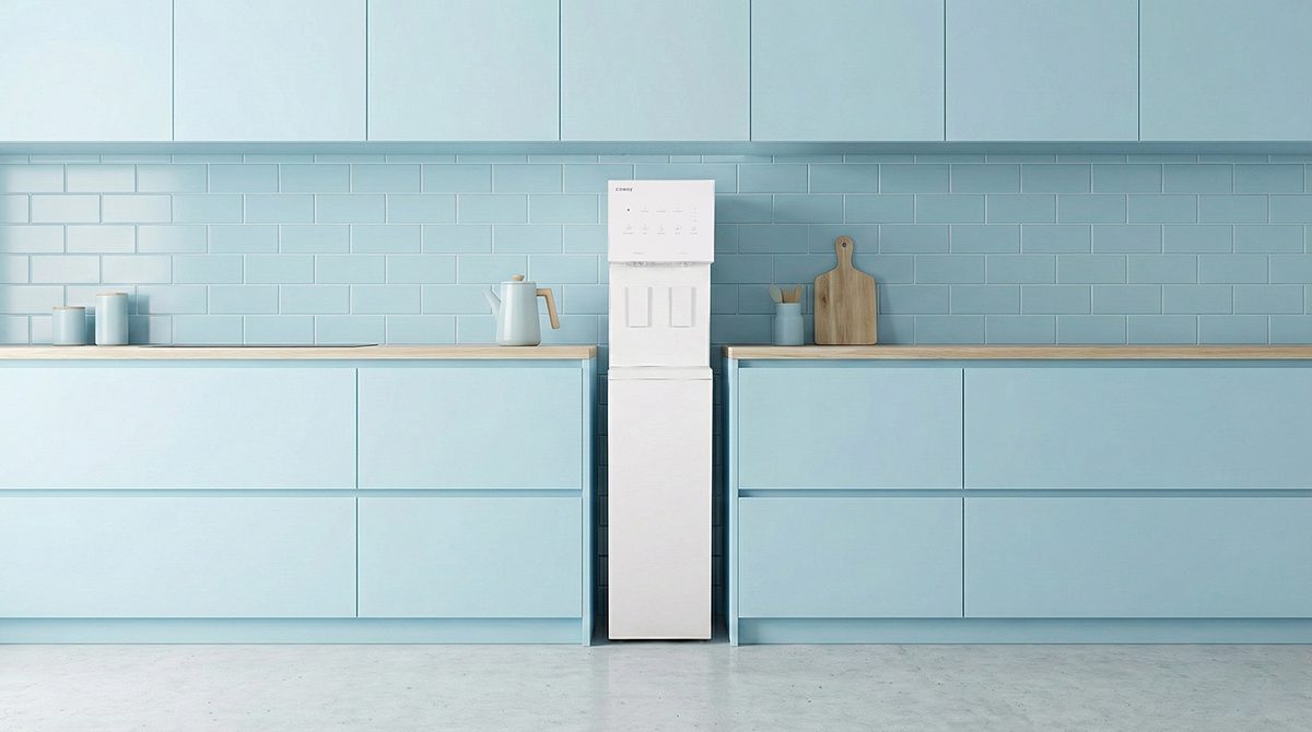 Water purifier Coway Slim Stand di dapur