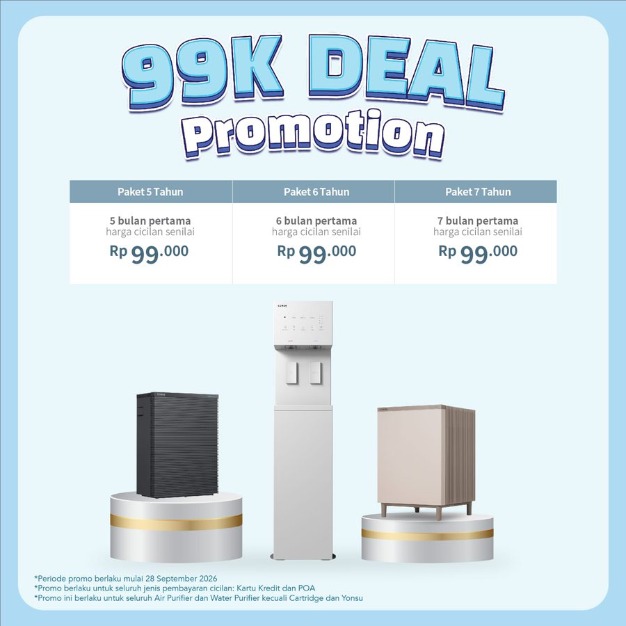 Promo 99K Deal Coway