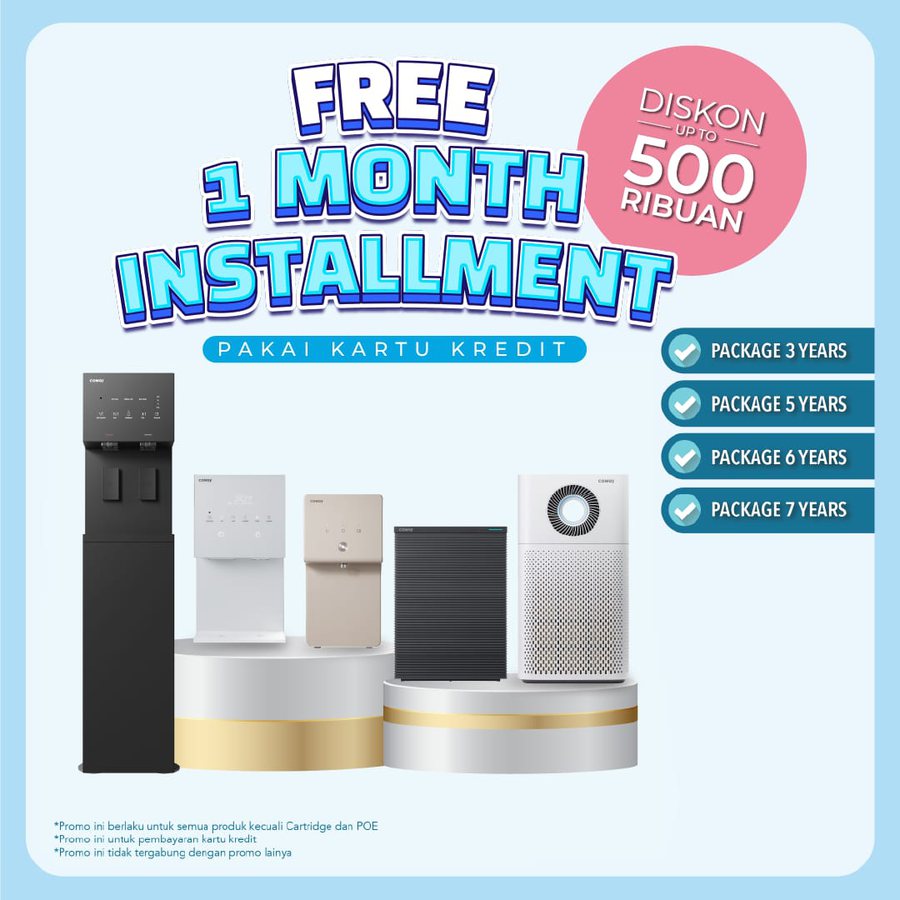 Promo gratis 1 bulan cicilan Coway